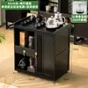 Juego de Mesa de Té Nuevo Estilo Chino Móvil para Uso Doméstico, Adecuado para Balcón, Completo con Gabinete de Té y Mesa de Té Pequeña para Oficina