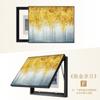 Pintura Decorativa de Lujo Ligero para Caja de Medidor Eléctrico para Cubrir la Caja, Estilo Moderno Simple, Instalación sin Taladro para Entrada, Comedor, Pintura Colgante para Cubierta de Caja Multimedia