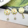 1 Pieza de Espátula para Freír Huevos con Forma de Dibujo Animado, Colgante con Goteo de Aceite para Pendientes, Materiales, Accesorios Creativos para Joyería DIY