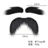 Halloween Barba Falsa Papai Noel Barba Grande Cabelo Longo Preto Barba Grande Festa Uma Palavra Barba Vestir-se