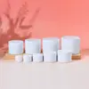 Tarro de mascarilla de barro para ojos de doble capa blanco 5/10/30/250g botella de crema esmerilada botella dispensadora cosmética de PP
