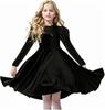 Vestido Casual Feminino 2026 com Babados e Manga Longa para Primavera e Outono Vestido de Princesa Roupa para Festa de Natal Apresentação Transfronteiriço