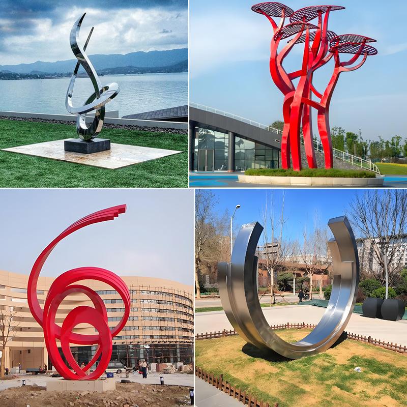 户外抽象不锈钢摆件