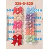 Conjunto Europeu e Americano Mais Vendido de Presilhas de Cabelo com Laço para Crianças Mini Presilha de Cabelo de Bebê Cor Pura Menina Simples Presilha Lateral 325