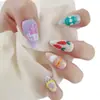 Pegatinas para Uñas de Dibujos Animados con Relieve Tridimensional Transfronterizas Patrón de Conejito de Pascua Huevo Pegatinas Decorativas para Uñas Impermeables de Larga Duración