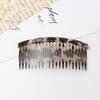 Estilo coreano elegante sem costura antiderrapante pente de cabelo simples quadrado 21 dentes quebrado grampo de cabelo estudante franja pente fixo grampo de cabelo