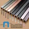 Ranura para Tarjeta de Aleación de Aluminio Escalera Barandilla de Vidrio Parte Empotrada Ranura de Piso en Forma de U Barandilla de Balcón Tira Decorativa Metálica de Acero Inoxidable