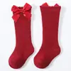 Meias de Bebê Meia-Calça de Bebê Espanhola Laço Grande Vestido Menina Estudante Princesa Meias Rosa Boca Larga Fabricante