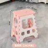 Taburete Plegable de Plástico con Logo Grabado Personalizado Portátil Estilo Camping al Aire Libre Mazar Taburete Pequeño para el Hogar Silla Pequeña para Niños