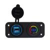 Encendedor de Cigarrillos Modificado para Coche y Motocicleta Cargador de Coche Dual USB 4.2A Cargador de Teléfono Móvil Combinación Voltímetro 12-24V