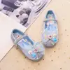 Zapatos de Princesa de Dibujos Animados de Nuevo Estilo para Niñas Verano 2025, Zapatos de Cuero con Suela Suave, Zapatos de Lentejuelas y Cristal para Actuaciones de Niñas Pequeñas