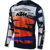 Venda Direta Manga Longa Macacão Downhill Camisa Off-Road Roupas de Motocicleta de Verão Secagem Rápida Roupas de Ciclismo de Estrada Camiseta Respirável para Exterior
