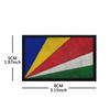 Bolsa exterior con bordado de gancho y bucle de bandera nacional africana transfronteriza con parche de tela de bordado de sello en stock