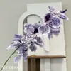 Orquídea Phalaenopsis de Seda Artificial de Alta Calidad Estilo Sudasiático para Arreglos Florales de Boda, Decoración Suave, Pared de Flores de Boda, Flores Artificiales