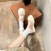 Estrela com sapatos femininos franceses Mary Jane 2024 novos Zhao Lusi com plataforma retro feia e fofa mona sapatos grandes