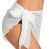 Blusa de traje de baño ligera para mujer, traje de baño, bikini, vestido de playa, blusa de playa, vestido de gasa, vestido cruzado.