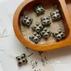 Serie Negra Retro Pájaro de Cerámica Glaseada Checo Doméstico Hojas Hechas a Mano Calco Oro Pulsera DIY Material Accesorios