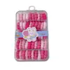 Nuevos Accesorios para el Cabello al por Mayor Niñas Pequeñas y Niños Anillo de Toalla Pequeño Circular sin Costuras Caja Completa de unas 60 Gomas para el Cabello Diadema