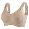 Sujetador push-up sin costuras talla grande europeo transfronterizo, sin varillas, soporte lateral, calidad de exportación, con cierre de corchetes, para mujer