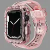 Para Pulseira Apple Watch pulseiraapple Pulseira Transparente Onda Pulseira de TPU com Glitter para Apple Watch