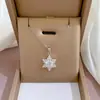 [Aço Titânio] Elegante Micro-Incustado Leve Luxo Totalmente Diamantado Ouro Real Exquisito Micro-Incustado Colar para Mulheres, Corrente de Clavícula da Moda Tendência Fabricante