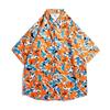 Camisa Floral Sanya a la Orilla del Mar para Hombre de Manga Corta Estilo Ins Fresca Hawaiana Holgada Camisa de Media Manga para Vacaciones en la Playa