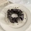 Novo Estilo Coreano Organza de Alta Qualidade Luxo Strass Elástico de Cabelo Moda Elegante Corda de Cabelo para Rabo de Cavalo Acessório de Cabelo