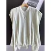 2026 Seda de Morera Estilo Chino Cuello Alto Sin Mangas Camiseta de Seda Verano Top Pequeño Top Corto Plisado Venta al por Mayor H08HT0270