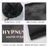 Bolsita de terciopelo negro con cordón y logo estampado en pan de oro, bolsa de almacenamiento para mascarillas de ojos, joyería y regalos, bolsa pequeña de terciopelo portátil