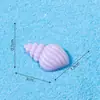 Conchas de resina, acessórios com tema marinho, decorações DIY em miniatura de resina para micro-paisagens, enfeites para capa de celular