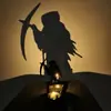 Nuevo Portavelas de Halloween con Soporte de Sombra Divertido Transfronterizo Decoración Creativa de Escritorio Adorno de Calabaza