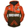 Sudadera con capucha y cremallera deportiva para hombre de exportación transfronteriza, temática de fútbol americano de la NFL, sudadera con capucha multicolor