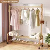 Secador de roupas espesso de chão varanda quarto cabide de roupas secador de roupas interno casa simples estilo de poste único cabideiro