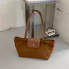 Bolso de Terciopelo Gamuzado para Mujer 2026 Nuevo Otoño Nicho Estampado de Leopardo Bolso Tote para Viajes Cotidianos Gran Capacidad Bolso de Hombro Único Maillard