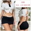 Top Luxuoso de Seda de Gelo Sexy Vazado Bodycon Conjunto de Uniforme de Secretária F4988