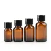 Frasco de óleo essencial de 30ml novo subfrasco de 10ml frasco de vidro marrom frasco conta-gotas de essência de 15ml material de embalagem cosmética
