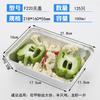 Caja de Papel de Aluminio para Barbacoa Rectangular Desechable Lonchera Cuenco de Papel de Aluminio Doméstico Redondo Engrosado Embalaje para Llevar Plato de Cena de Papel de Aluminio