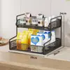 Prateleira de armazenamento para mesa, armário lateral de mesa de jantar, prateleira de lanches multicamadas, porta-sachês de chá e xícaras, organizador de xícaras para bancada de entrada, organizador de armazenamento de xícaras