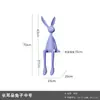 Figura Moderna Minimalista de Conejo Sentado Famosa en Internet con un Toque de Lujo, Decoración Creativa de Nicho para el Hogar para Sala de Estar, Entrada y Mueble de TV