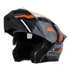 Anuncio Casco de Motocicleta para Hombre y Mujer Luz Trasera LED para Motocicleta Casco Integral para Todas las Estaciones Casco Abierto Certificado 3C/Dot