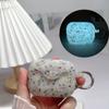 Aplicável airpods fone de ouvido capa protetora luminosa mármore silicone soft shell net vermelho maçã fone de ouvido capa atacado