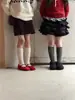MR259 Calcetines Nuevos de Otoño para Niños Calcetines de Media Caña con Múltiples Lazos para Bebé Estilo Princesa Calcetines Caídos Calcetines de Moda para Niños