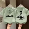 Nueva Camisa Polo de Color Sólido para Verano 2026 de Manga Corta Estilo Coreano con Estampado Versátil para Niños y Niñas, Moderna para Niños Pequeños