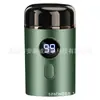 Nueva Afeitadora Eléctrica Magnética, Mini Afeitadora Compacta de Viaje, Recortadora de Barba Eléctrica Doble Cabeza Lavable para el Hogar