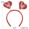 Decoraciones para Fiesta de Solteros del Día de San Valentín Europeo y Americano Diadema de Corazón de Amor Accesorios para Fotos Diadema Xoxo Accesorios para la Cabeza