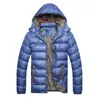 Chaqueta Ligera de Algodón con Capucha para Hombre, Casual Otoño e Invierno, Lista para Usar, Color Sólido, Cuello Desmontable, Bolsillo con Cremallera Engrosado, Ajustada para Jóvenes