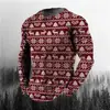 Impresión Digital 3D para Hombre Calavera Navideña Estampado Manga Larga Otoño e Invierno Casual para Hombre Comercio Exterior Transfronterizo Nuevo