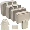 Bolsa de almacenamiento de viaje transfronteriza, conjunto de siete piezas, conjunto de ocho piezas, conjunto de bolsas de clasificación de ropa de equipaje de viaje de gran capacidad