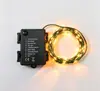 Luces de alambre de cobre LED transfronterizas, guirnaldas de luces de hadas de alambre verde, luces de decoración impermeables para exteriores para árbol de Navidad y habitación, guirnaldas de luces coloridas para fiestas