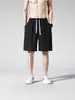 Pantalones Cortos Casuales Rectos de Seda de Hielo para Hombre, Verano, Ligeros, de Secado Rápido, de Cinco Puntos, Modernos, Sueltos, Pantalones de Entrenamiento Deportivo para Baloncesto